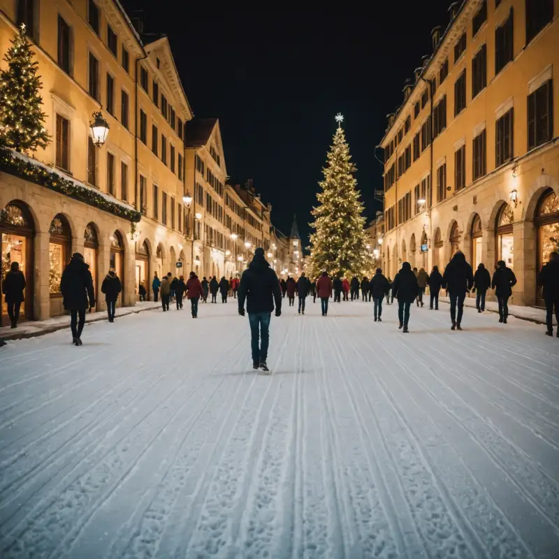 Piste di pattinaggio su ghiaccio temporanee: magia natalizia e divertimento per tutti