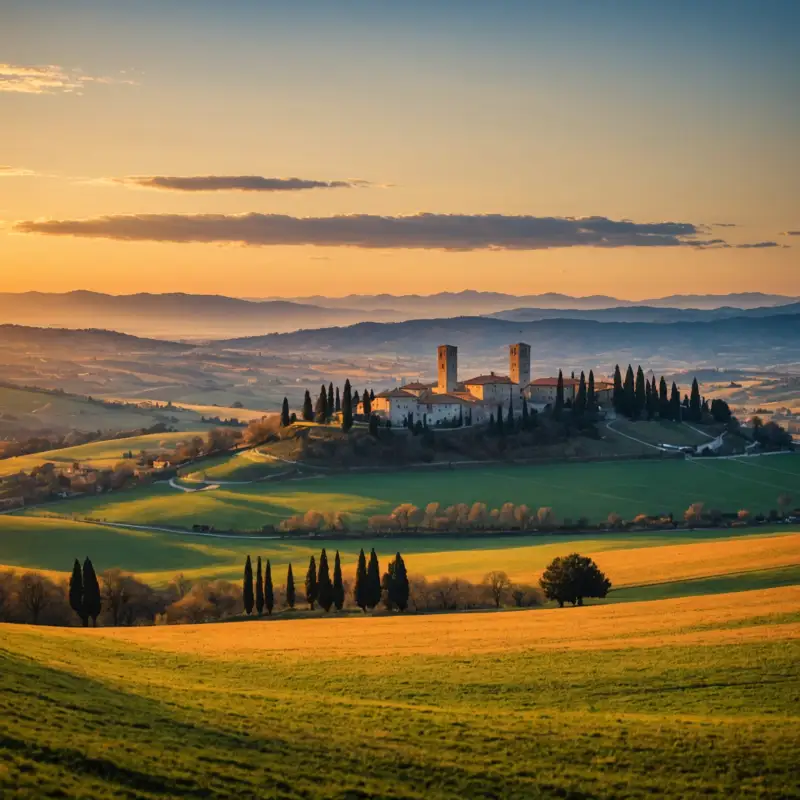 Alba e tramonto in collina d’inverno: tesori nascosti e panorami suggestivi nelle Terre di Pisa