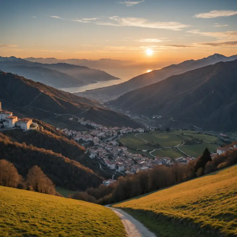 Magie d’inverno: vivere l’incanto dell’alba e del tramonto sulle colline di Massa-Carrara