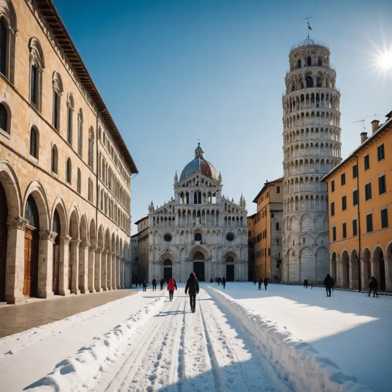 Scoprire la magia delle passeggiate sulla neve nei dintorni di Pisa